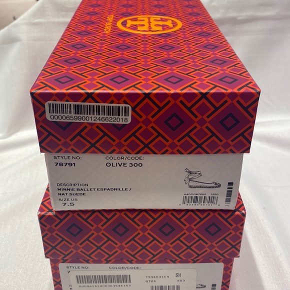 NEWLY REDUCED🥰| Tory Burch Minnie Ballet Espadrilles, Suede In Green - Picture 10 of 11